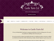 Tablet Screenshot of castleyurts.co.uk